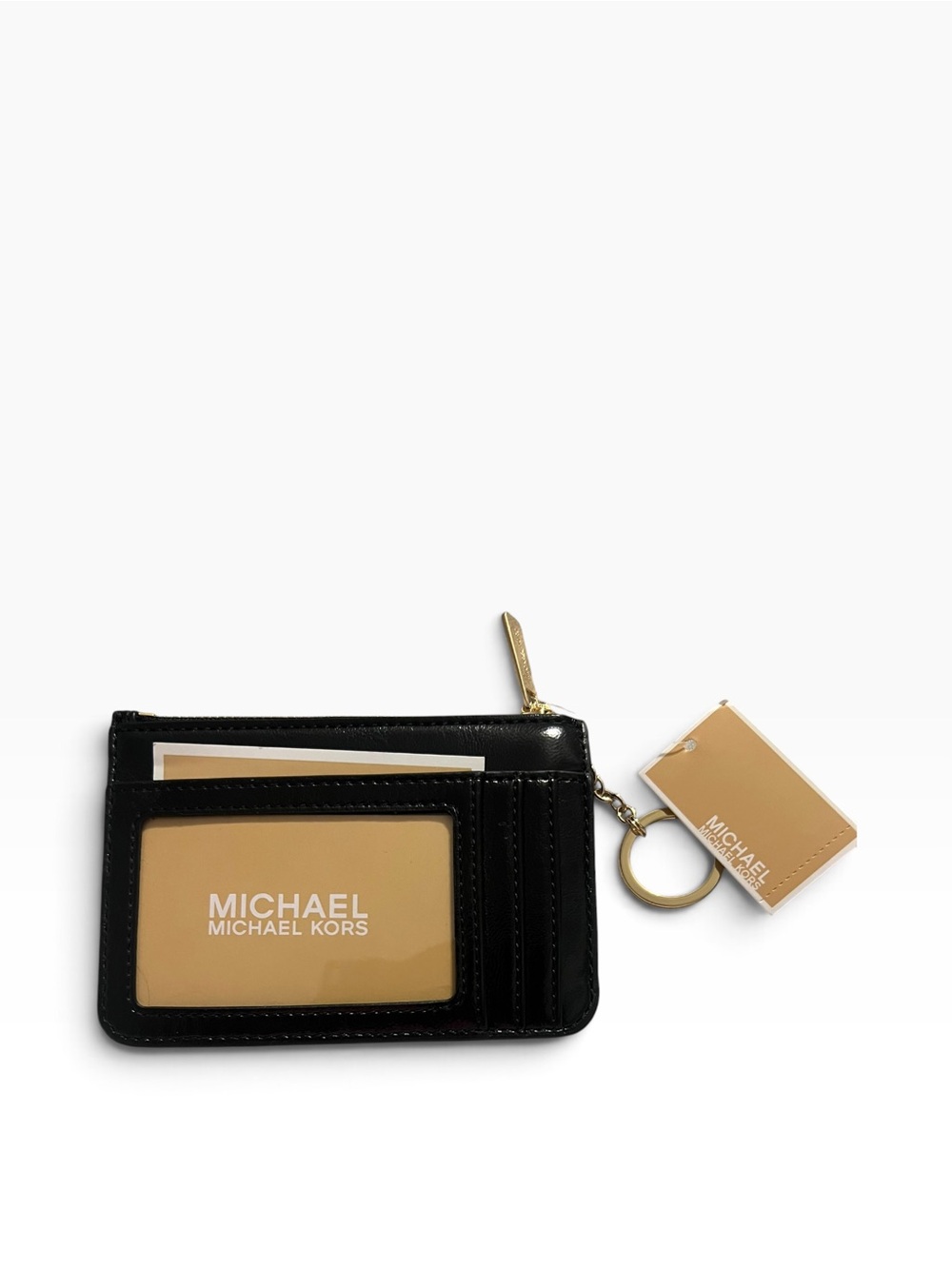 Michael Kors Jet Set Black Mini Key Chain Wallet